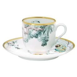 Hermès Hermes Carnets D’Equateur Espresso Cup And Saucer – Set Of 2