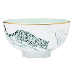 Hermès Hermes Carnets D’Equateur Felines Medium Bowl