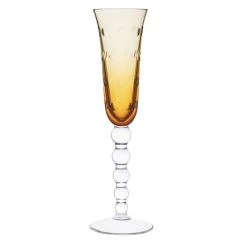 Saint-Louis Bubbles Amber Champagne Flute