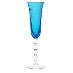 Saint-Louis Bubbles Sky Blue Champagne Flute