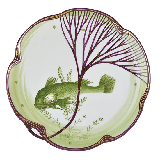 Nymphenburg Belle Epoque Coupe Plate Bullhead