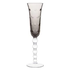 Saint-Louis Bubbles Flannel Grey Champagne Flute