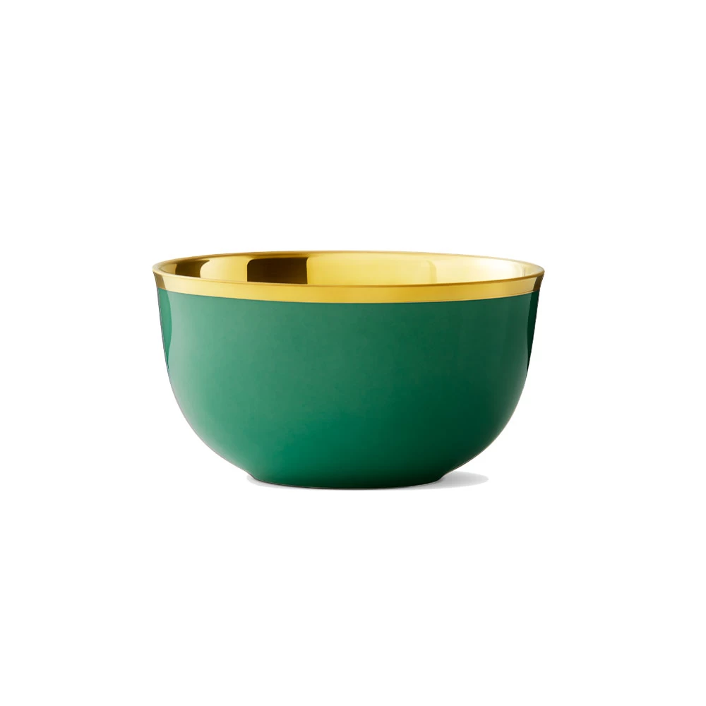 Augarten Champagne Cup Emerald Green With Gold