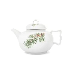 Augarten Fir Branches With Golden Pinecone Teapot