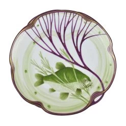Nymphenburg Belle Epoque Coupe Plate Carp Bream