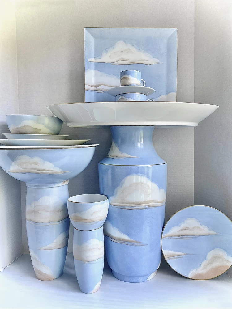 Jonathan Hansen X Marie Daage Ciels Bleus Espresso Cup And Saucer – Set Of 2 - Image 2