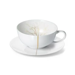 Dibbern Golden Forest Low Tea Cup And Saucer