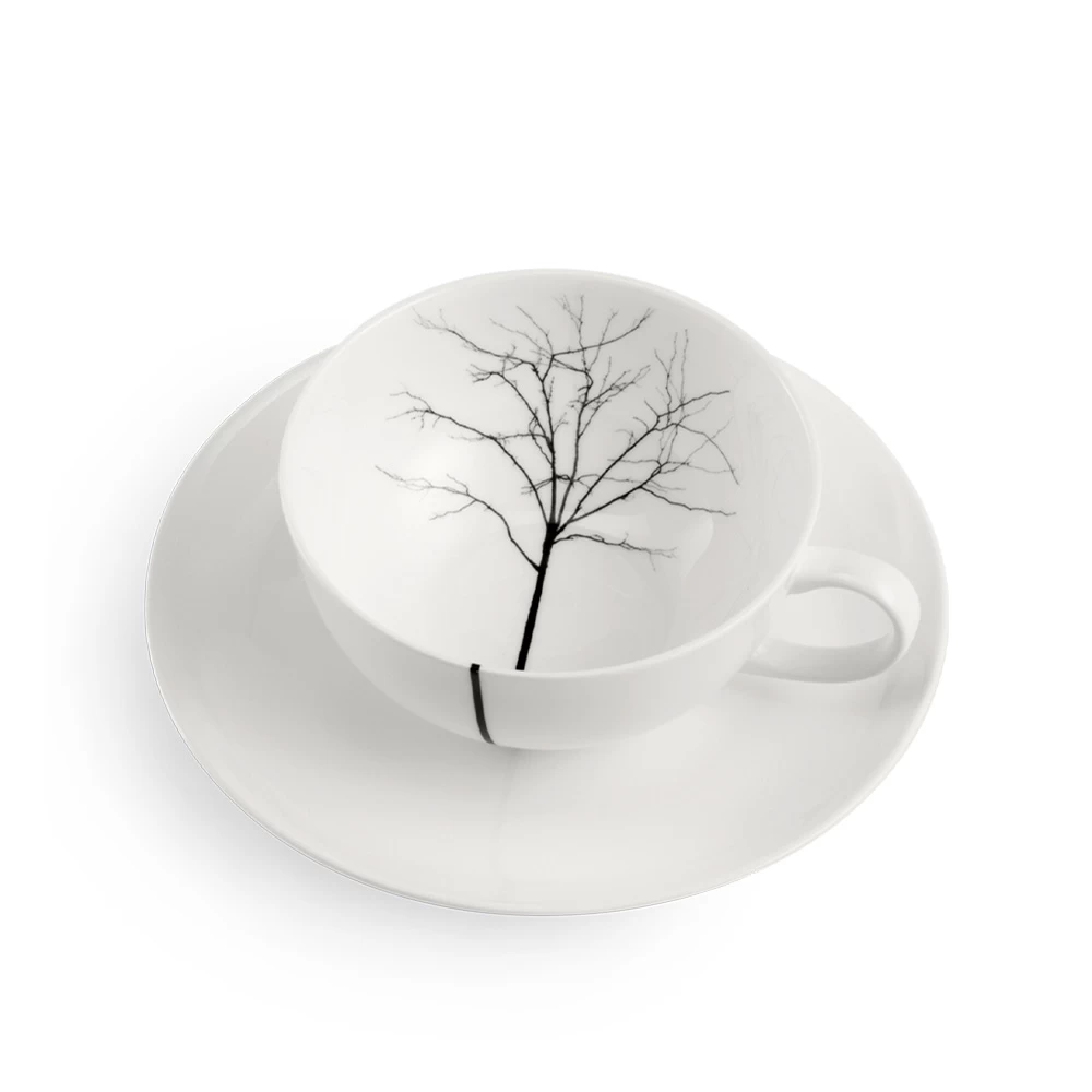 Dibbern Black Forest Low Tea Cup And Saucer