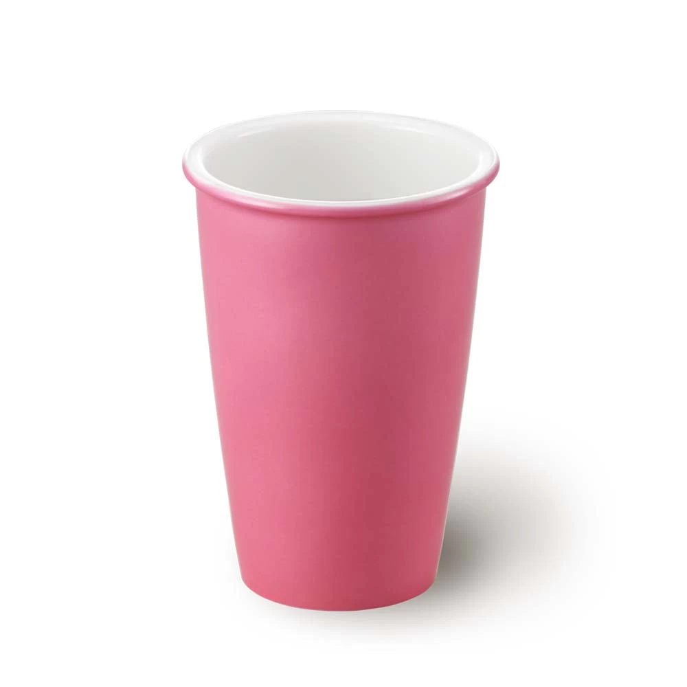 Dibbern Solid Color Coffee-To-Go Cup Pink - Image 4
