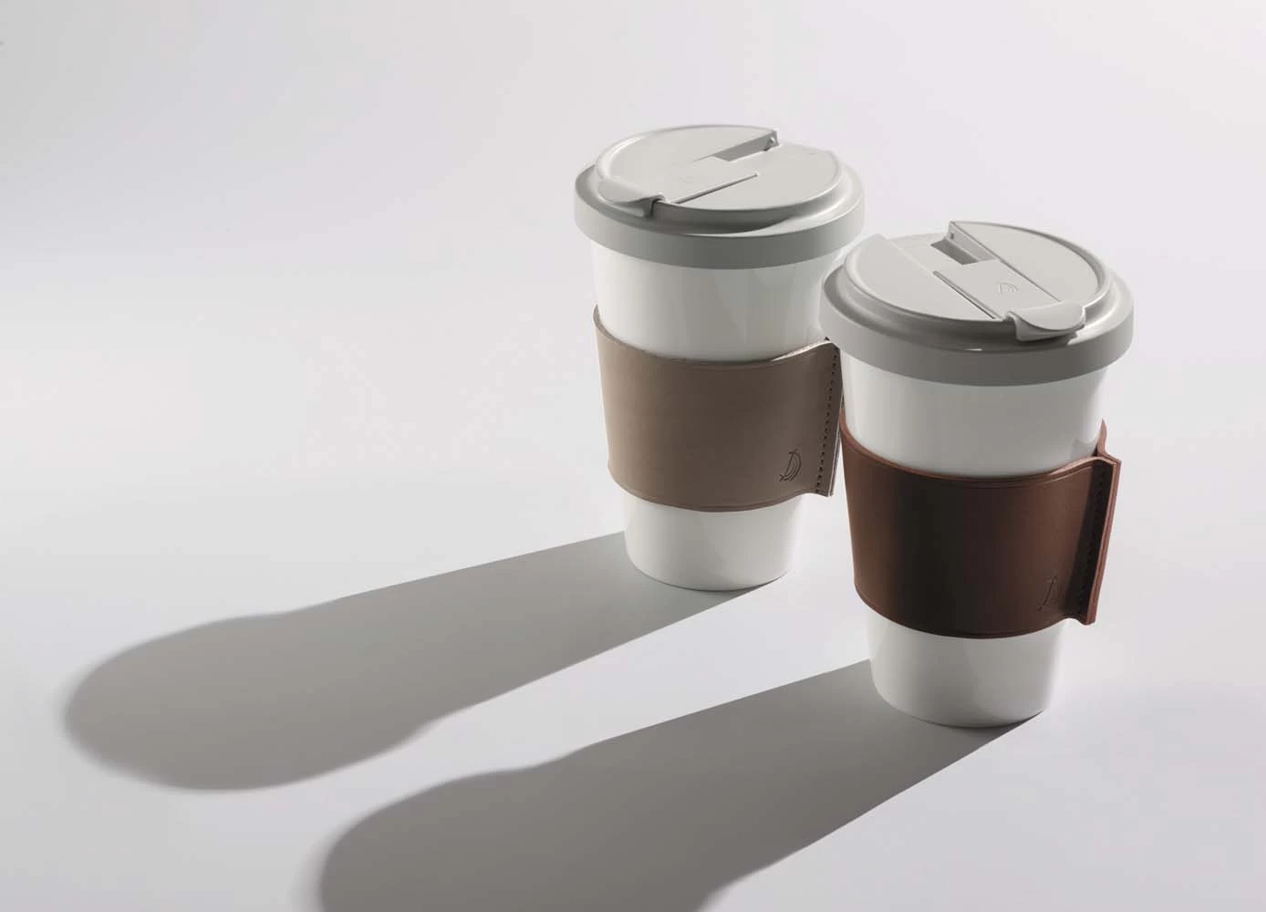 Dibbern Coffee-To-Go Cup With Leather Sleeve Navy - Image 6