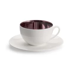 Dibbern Purple Titanium Round Coffee/Tea Cup And Saucer