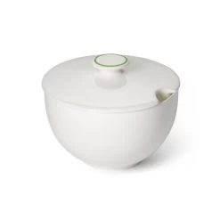 Dibbern Simplicity Green Round Sugar Bowl With Lid