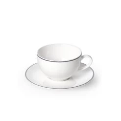 Dibbern Simplicity Grey Round Espresso Cup And Saucer