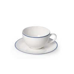 Dibbern Simplicity Sky Blue Round Espresso Cup And Saucer