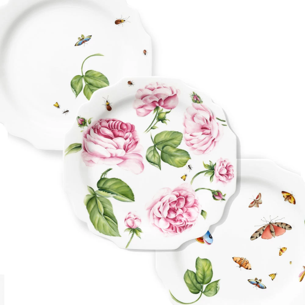 Augarten X Giambattista Valli Plein Air Dessert Plate No. 1 - Image 3