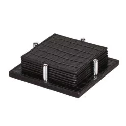 Giobagnara David Square Coasters With Holder