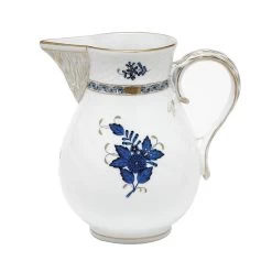 Herend Chinese Bouquet Black Sapphire Pitcher
