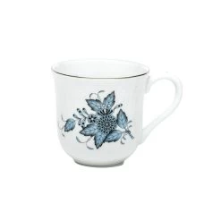 Herend Chinese Bouquet Turquoise Platinum Mug