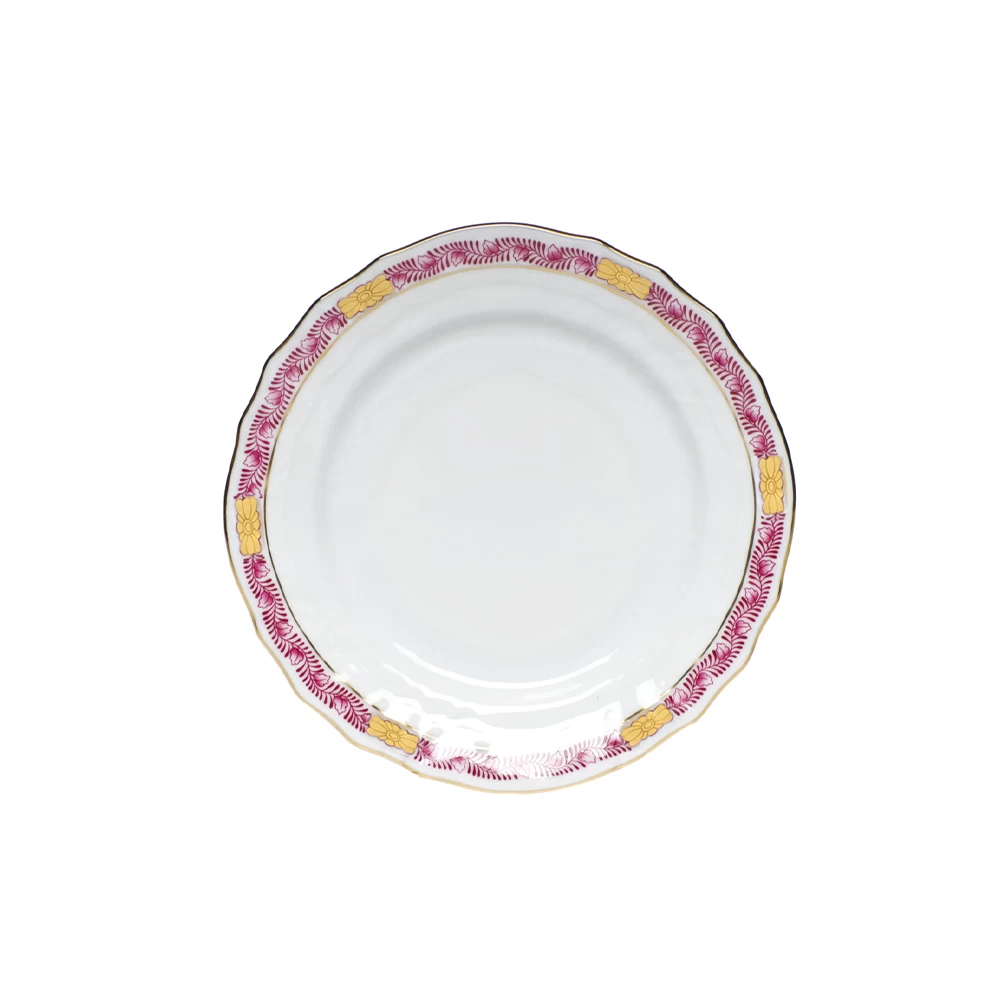 Herend Chinese Bouquet Garland Raspberry Bread And Butter Plate