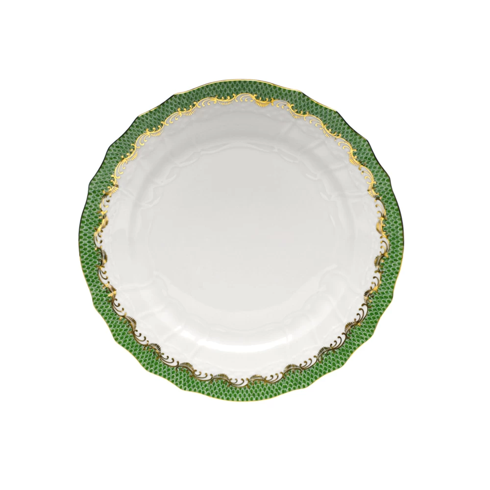 Herend Fish Scale Jade Salad Plate