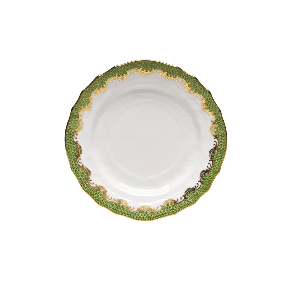 Herend Fish Scale Evergreen Bread And Butter Plate