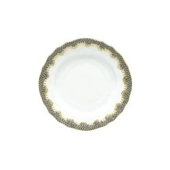 Herend Fish Scale Grey Bread And Butter Plate