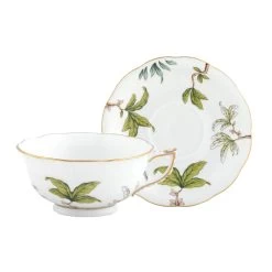 Herend Foret Garland Tea Cup And Saucer