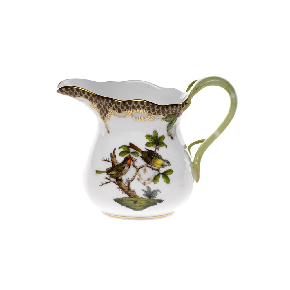 Herend Rothschild Bird Brown Creamer