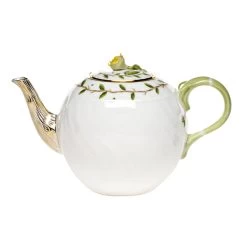 Herend Rothschild Garden Teapot With Rose