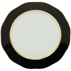 Herend Silk Ribbon Black Charger