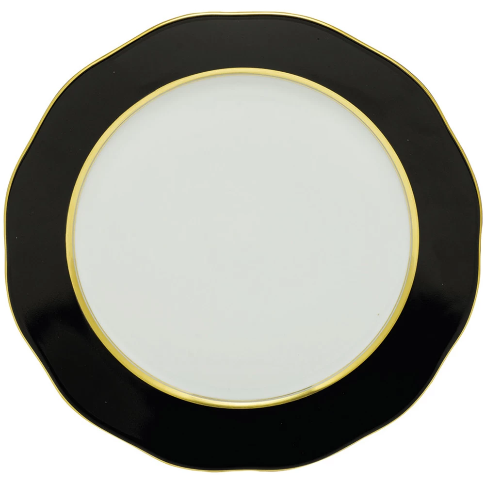 Herend Silk Ribbon Black Charger