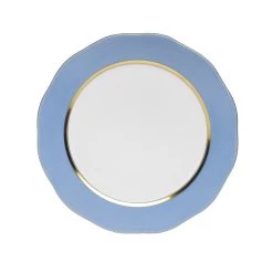 Herend Silk Ribbon Cornflower Dessert Plate