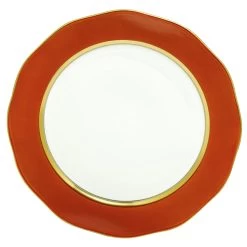 Herend Silk Ribbon Pumpkin Charger