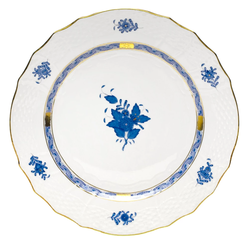 Herend Chinese Bouquet Blue Service Plate