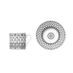 Hermès Hermes H Deco Espresso Cup And Saucer – Set Of 2