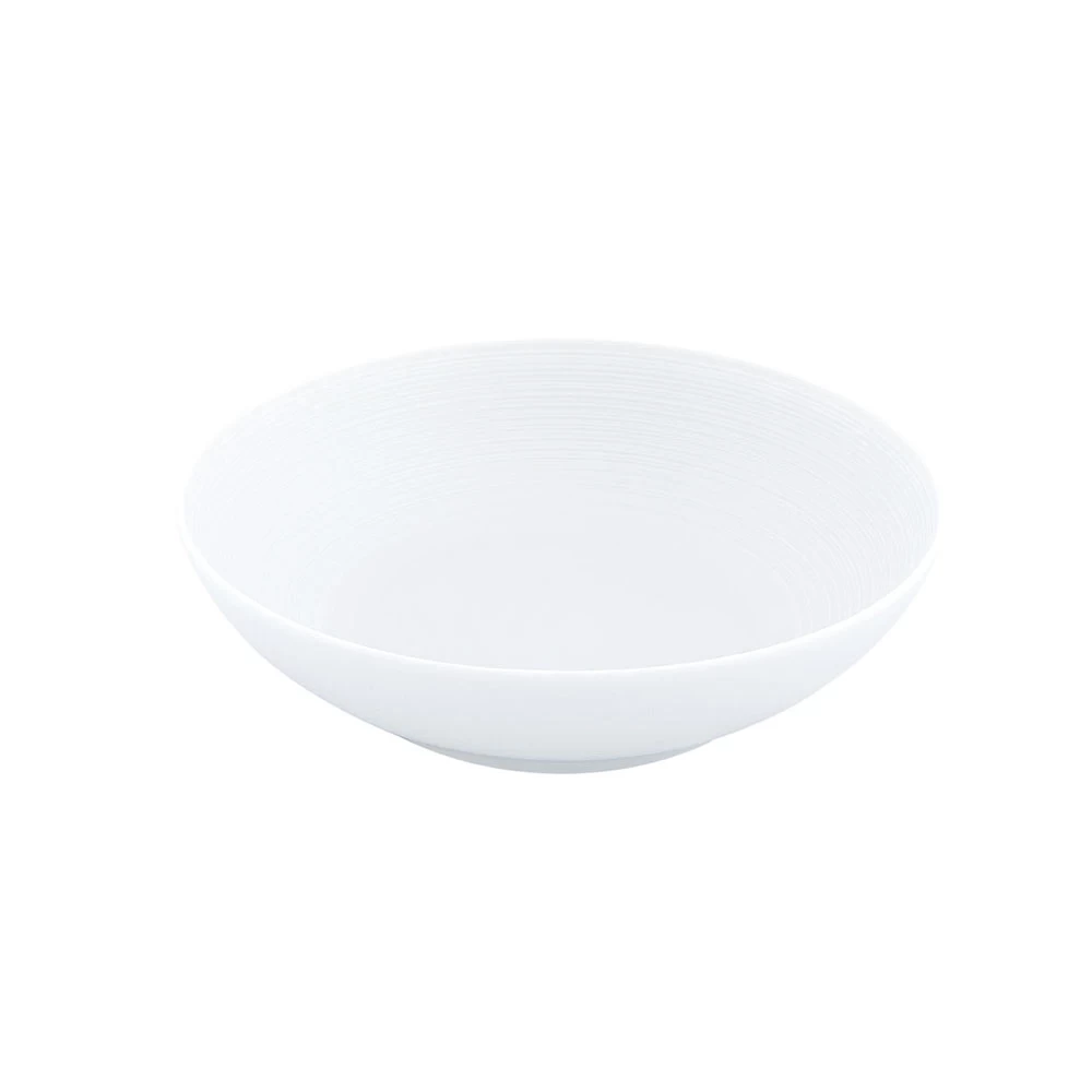 J.L Coquet Hemisphere White Salad Bowl Small