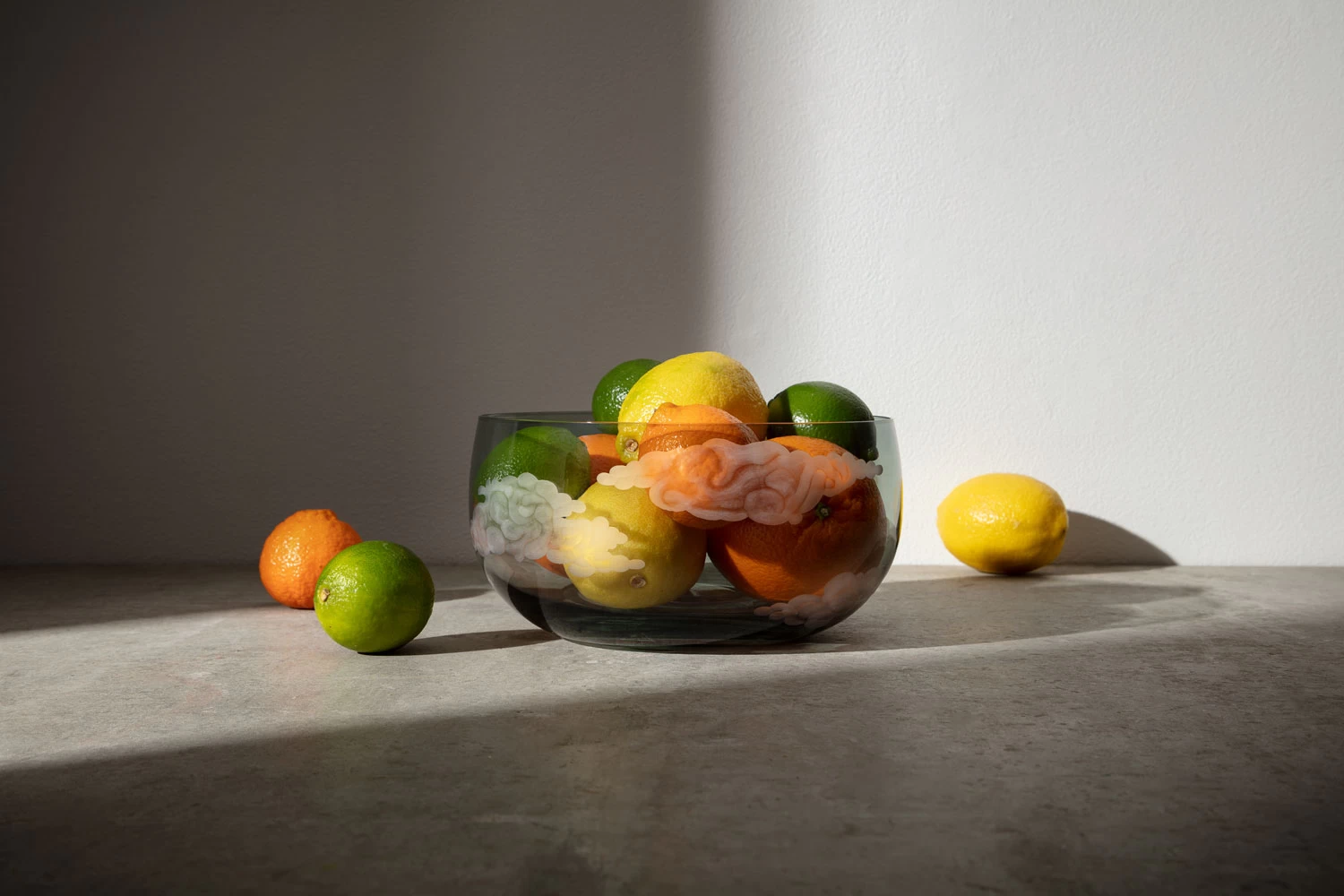 Jonathan Hansen In The Clouds Dark Grey Glassware - Image 11