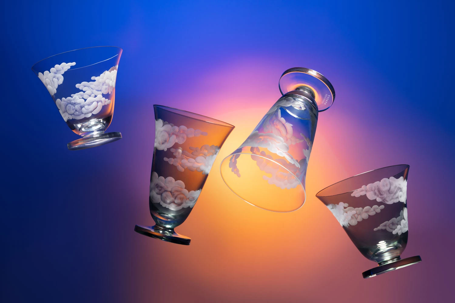 Jonathan Hansen In The Clouds Dark Grey Glassware - Image 5