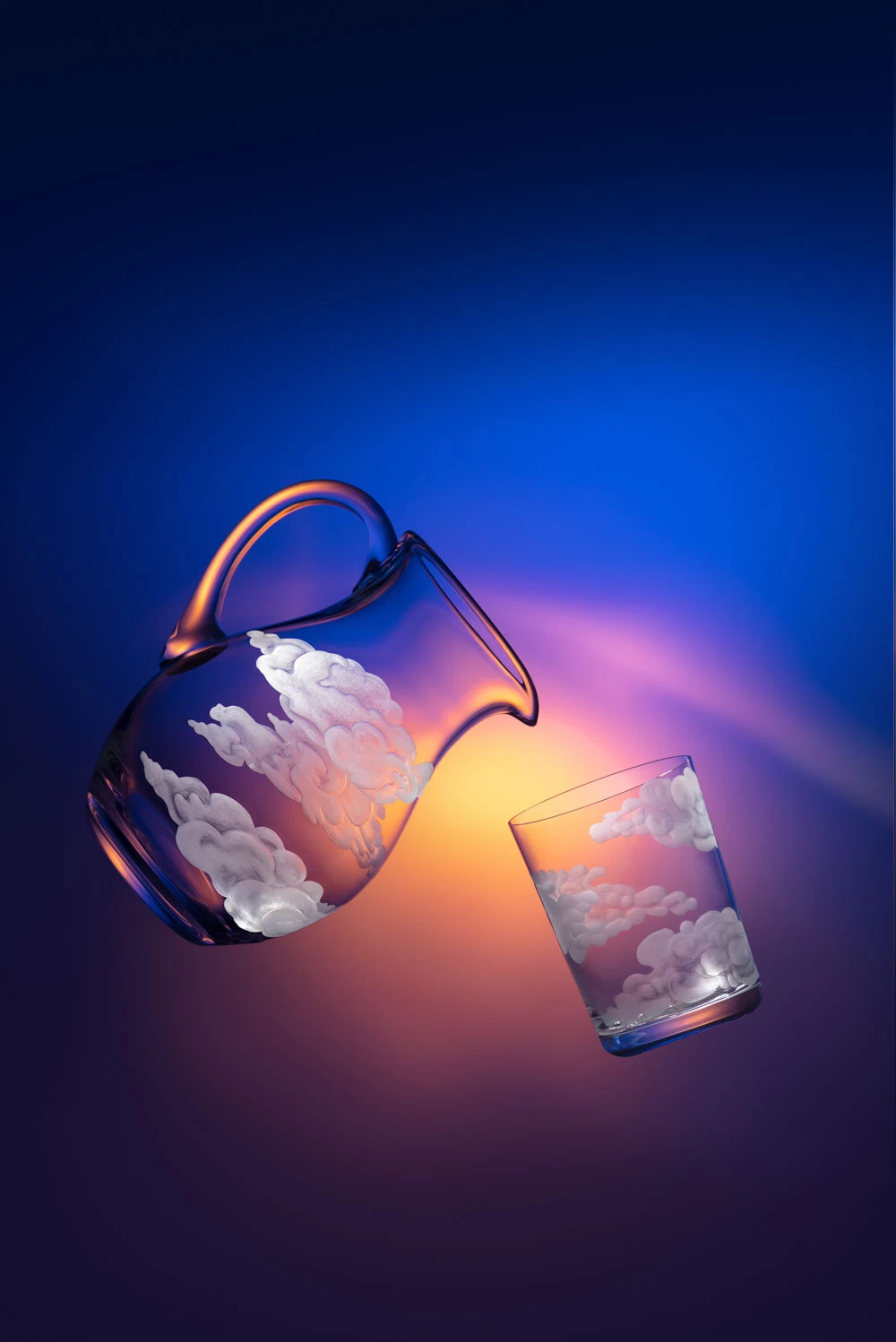 Jonathan Hansen In The Clouds Glassware - Image 9