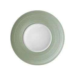 J.L Coquet Hemisphere Khaki Green Dessert Plate