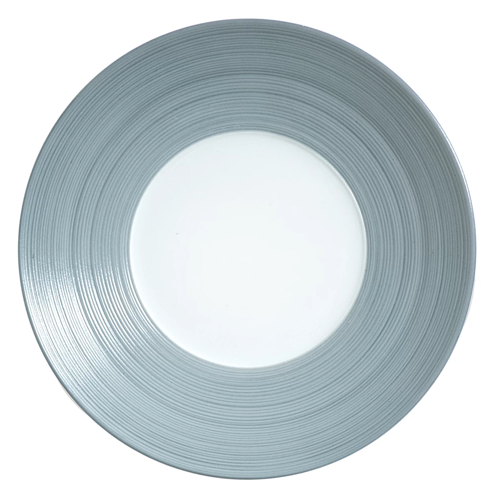 J.L Coquet Hemisphere Storm Blue Presentation Plate