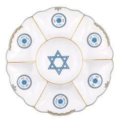 Herend Blue Seder Plate
