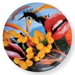 Bernardaud Jeff Koons Coupe Service Plate Lips