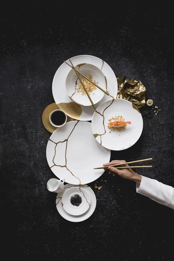 Bernardaud Kintsugi Coupe Salad Plate - Image 2