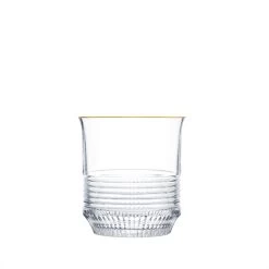 Saint-Louis Cadence Gold Rim Large Cylindrical Tumbler