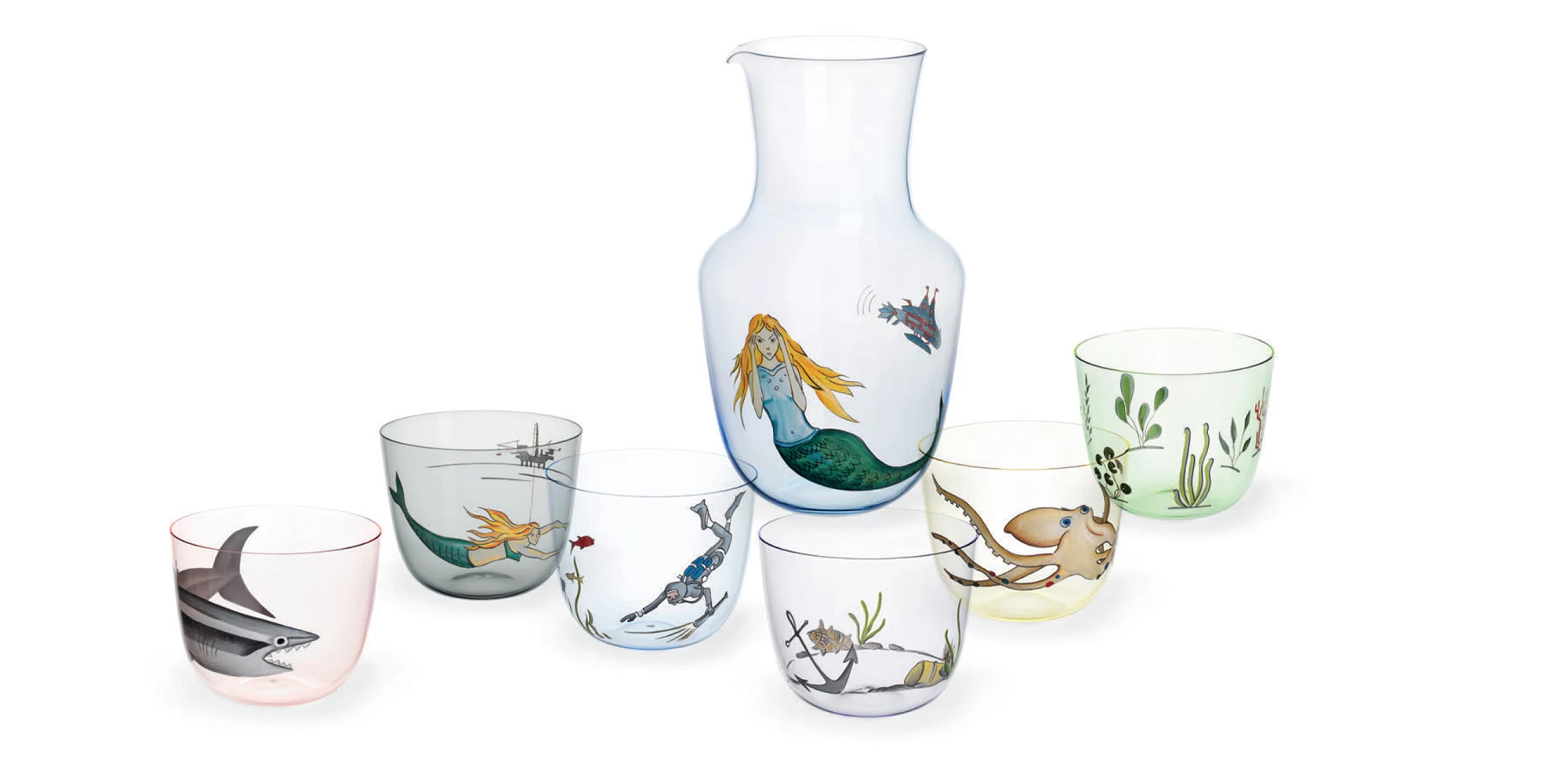 Lobmeyr High Seas Water Tumbler Light Green – Flora - Image 2