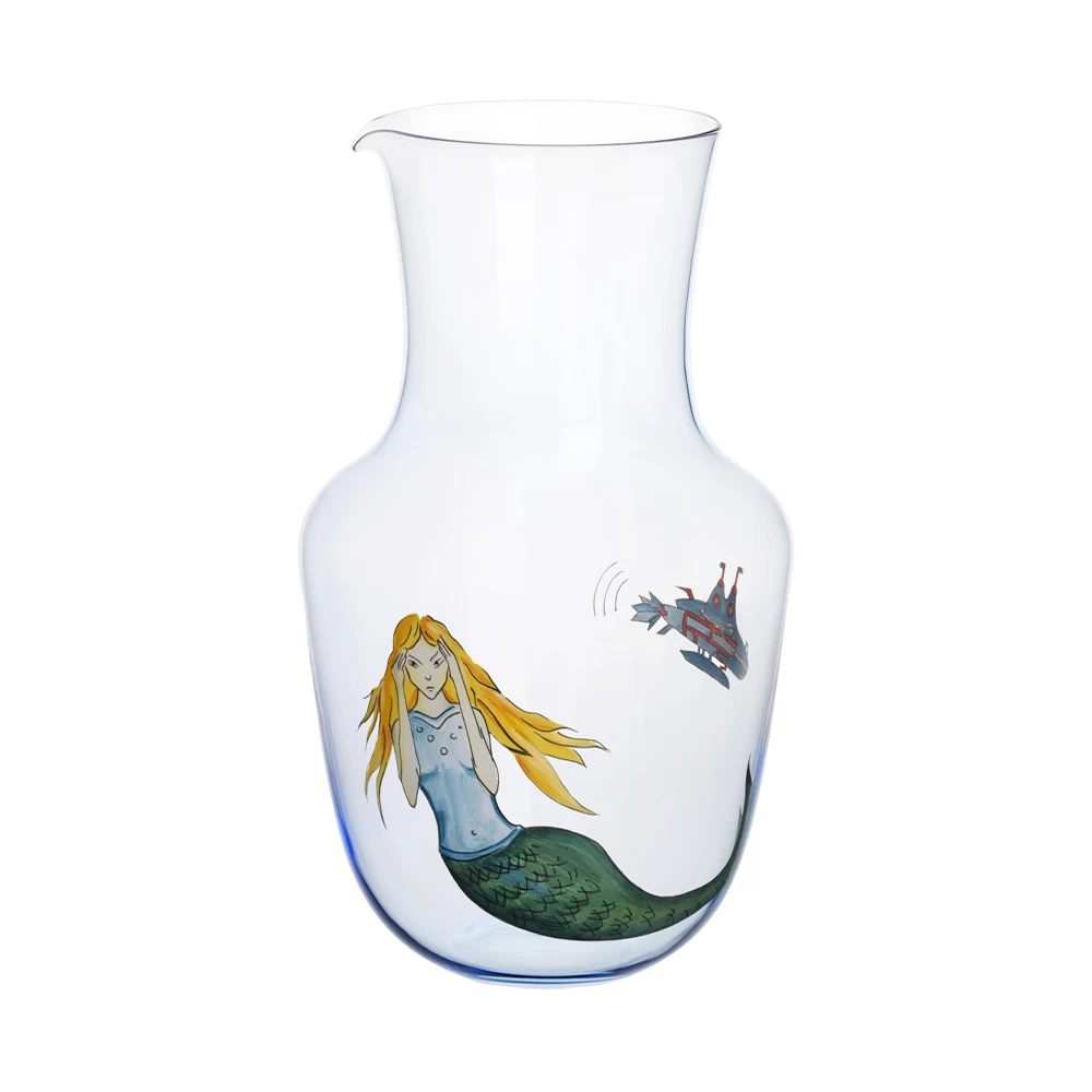 Lobmeyr High Seas Water Pitcher Light Blue – Angry Mermaid