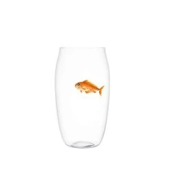 Lobmeyr Balloon Beer Tumbler With Painted Fish B