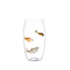 Lobmeyr Balloon Beer Tumbler With Painted Fish D