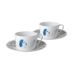 Bernardaud Marc Chagall Breakfast Cup And Saucer (Set Of 2)
